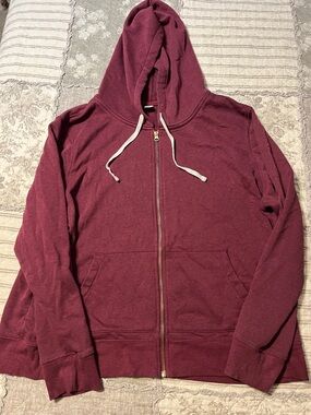Old Navy Maroon Zip-Up Hoodie